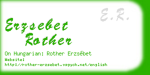 erzsebet rother business card